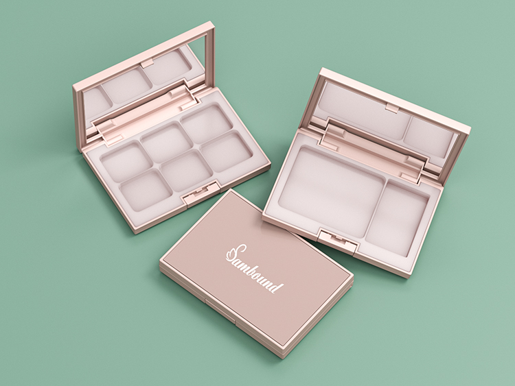 6色眼影盤空盤遮瑕盤包材定制