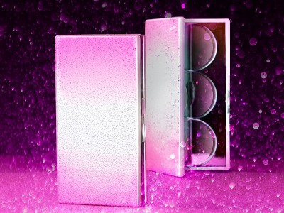 定制3色眼影盤包裝 方形漸變眼影盒包材