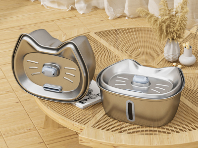 寵物不銹鋼自動飲水器